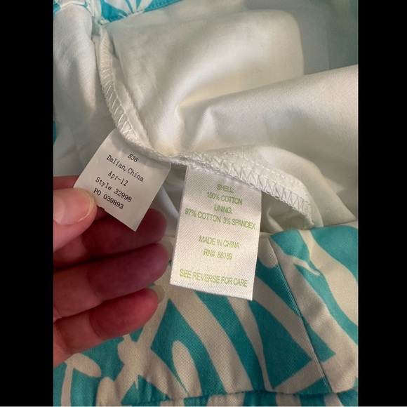 LILLY PULITZER Magnolia Skort Skirt Light My Fire Dragonfly Print Shorely Blue - Picture 9 of 12